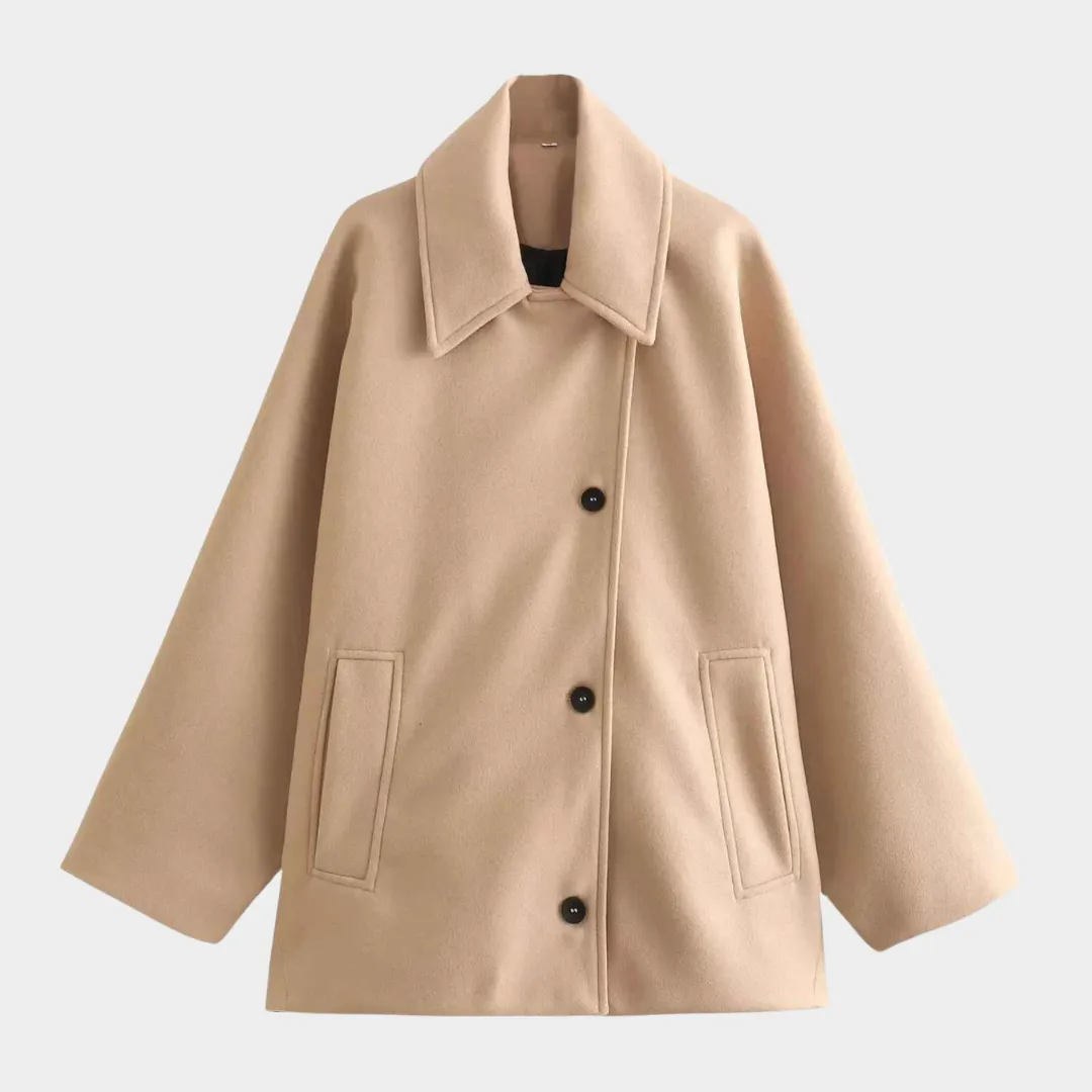 Women's Oversized Long Coat - Faux Wool Warm Parka - Casual Solid Color - Multiple Colours