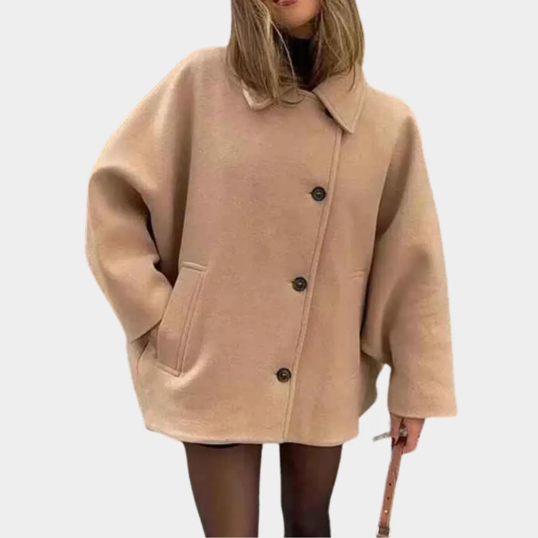 Women's Oversized Long Coat - Faux Wool Warm Parka - Casual Solid Color - Multiple Colours
