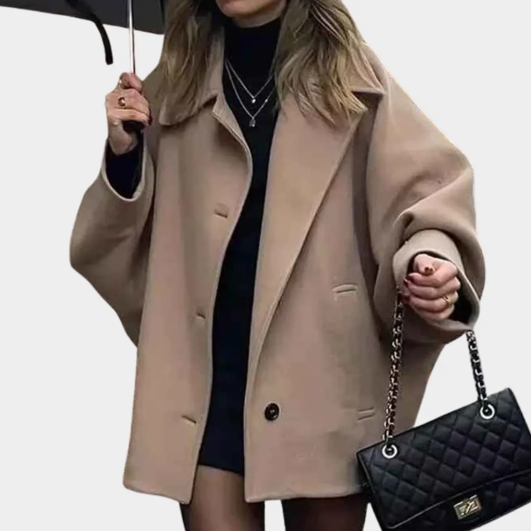 Women's Oversized Long Coat - Faux Wool Warm Parka - Casual Solid Color - Multiple Colours