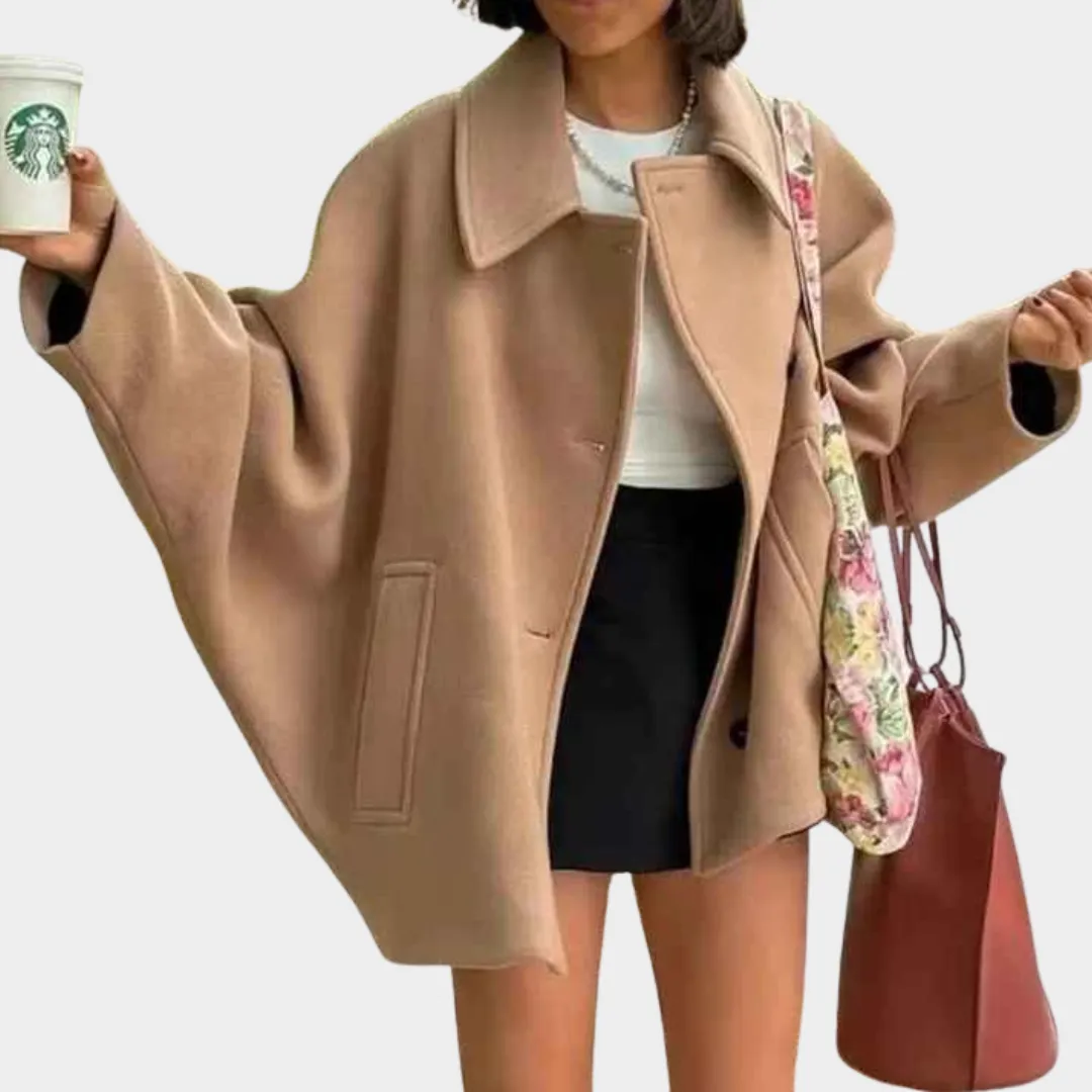 Women's Oversized Long Coat - Faux Wool Warm Parka - Casual Solid Color - Multiple Colours