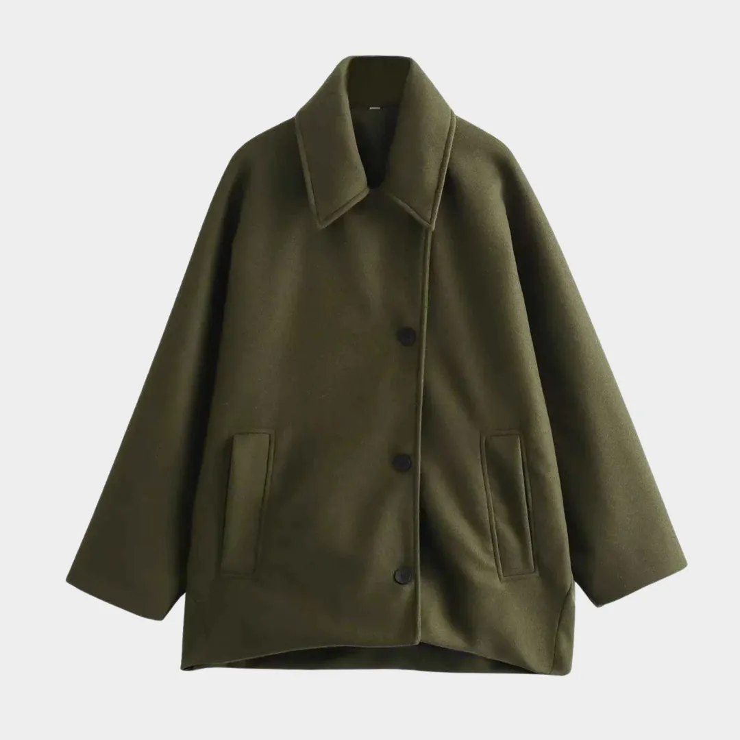 Women's Oversized Long Coat - Faux Wool Warm Parka - Casual Solid Color - Multiple Colours